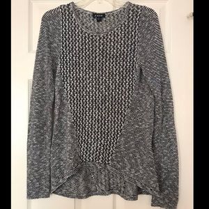 Black and white sweater